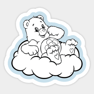 sleep in the clouds Sticker